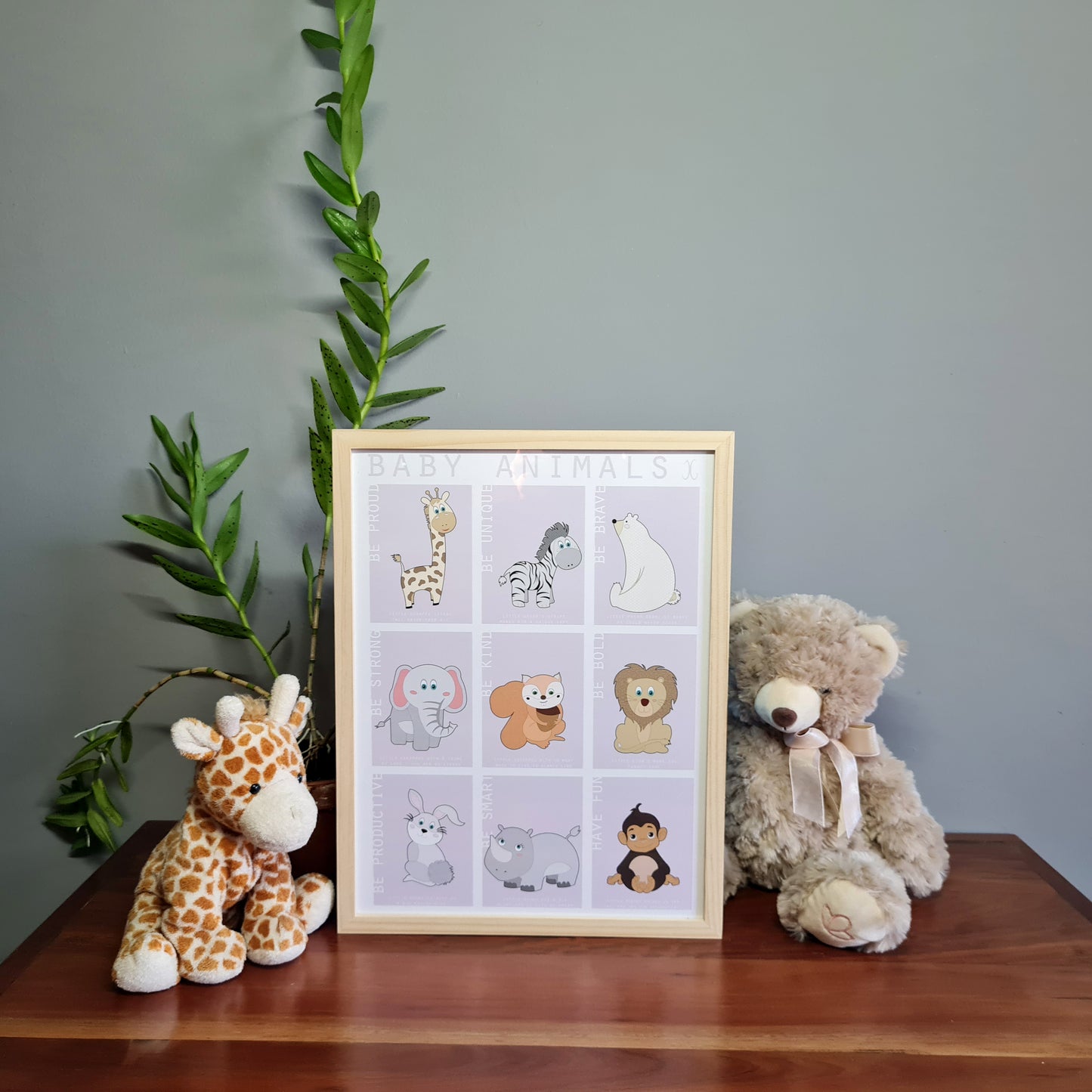 Animal Poster - Pink