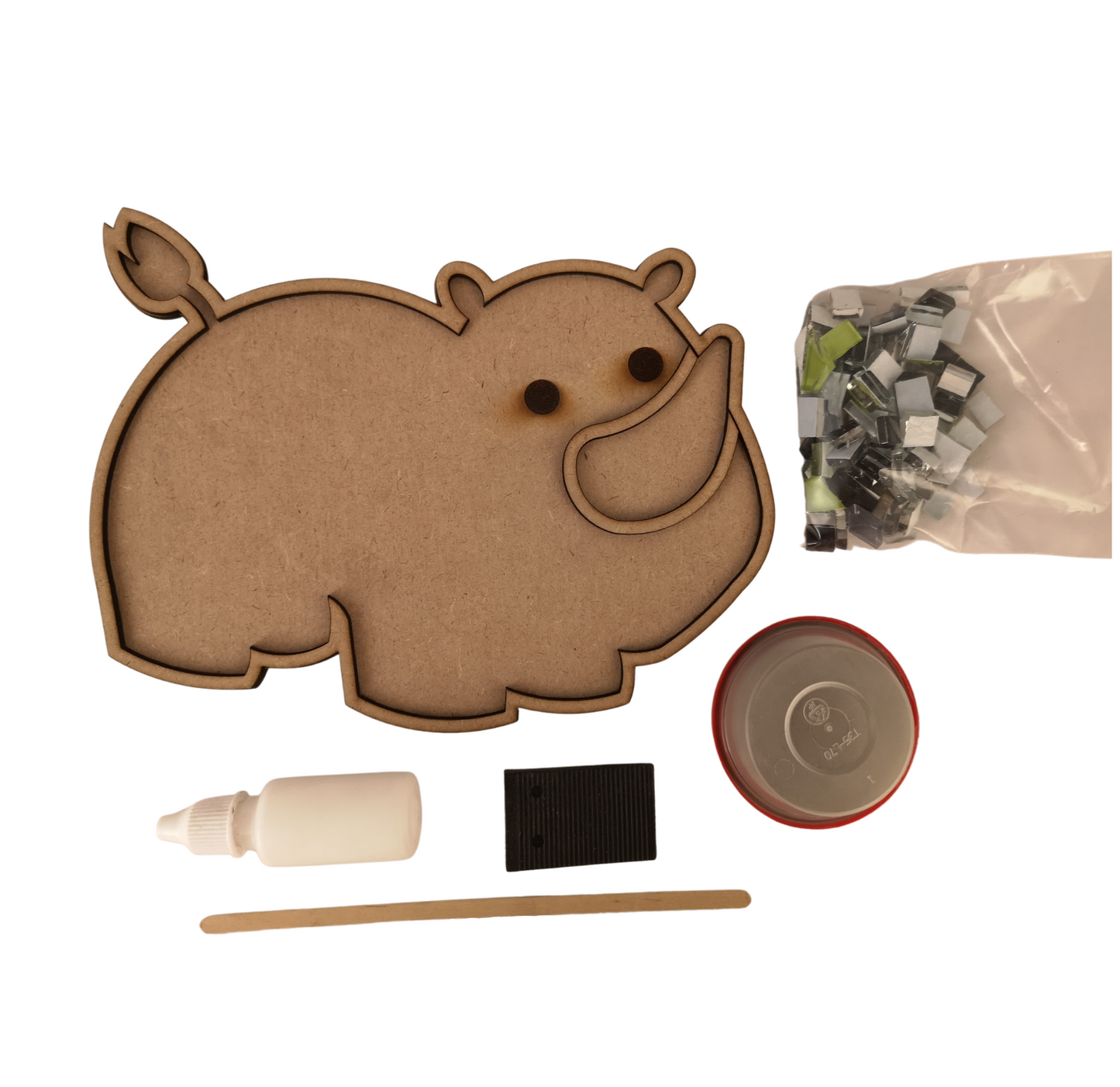 Mosaic Art Kit - Rhino