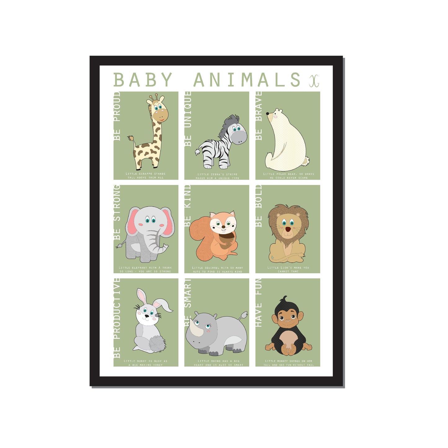 Animal Poster - Green