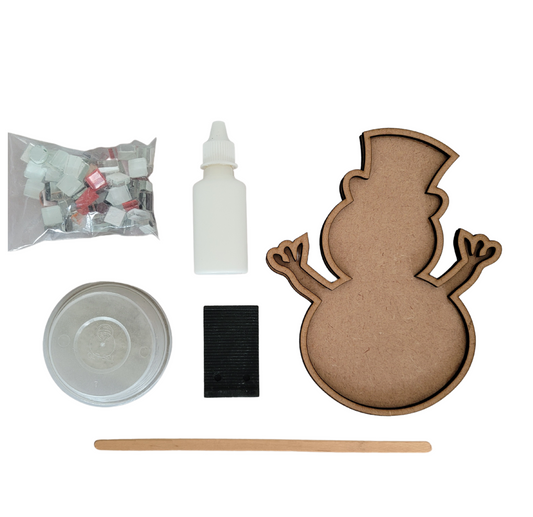 Mosaic Art Kit - Christmas Snowman