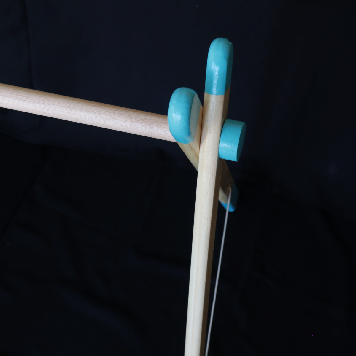 Blue Sustainable wooden baby activity gym with travel bag, made locally by Two Eddyphants South Africa