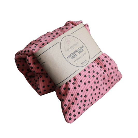 Natural grain heat pack/hottie with washable cover relieves pain in neck, shoulder and back. This bean bag can also be used for cold therapy. Made locally in Johannesburg South Africa by Two Eddyphants