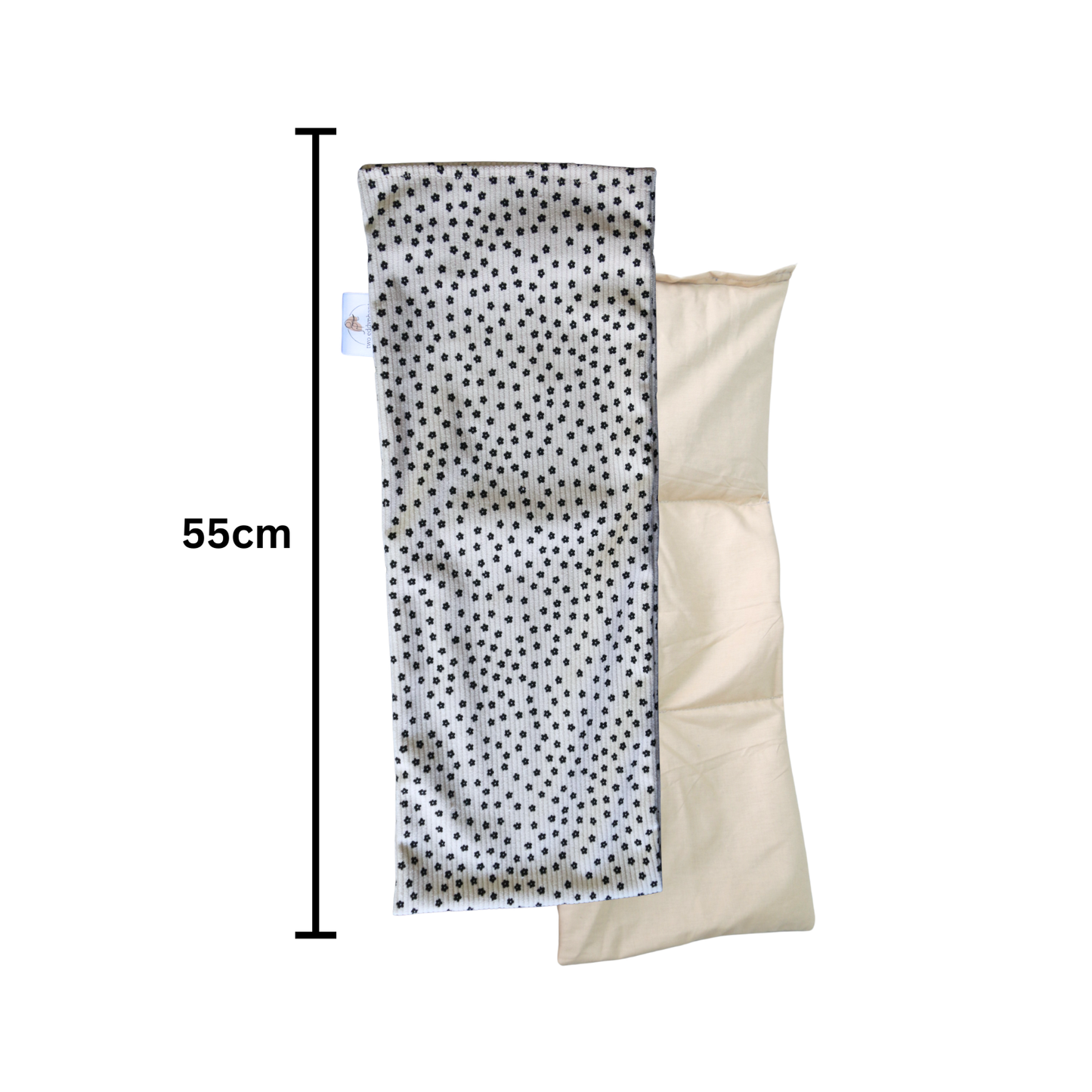 Natural grain heat pack/hottie with washable cover relieves pain in neck, shoulder and back. This bean bag can also be used for cold therapy. Made locally in Johannesburg South Africa by Two Eddyphants