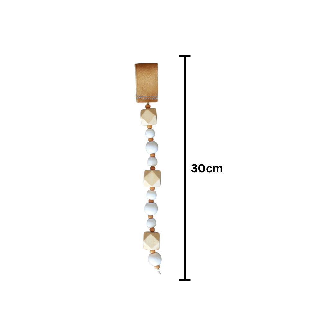 Wooden Baby Play Gym with Beaded Dangle Toys